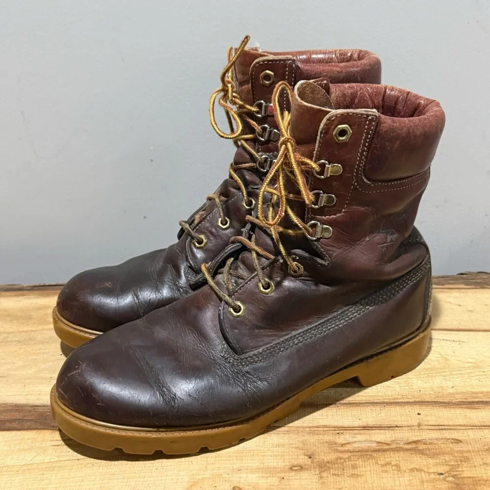 Vintage Land Rover by Thom McAn Weathered‎ Leather Boots Size 9 A44